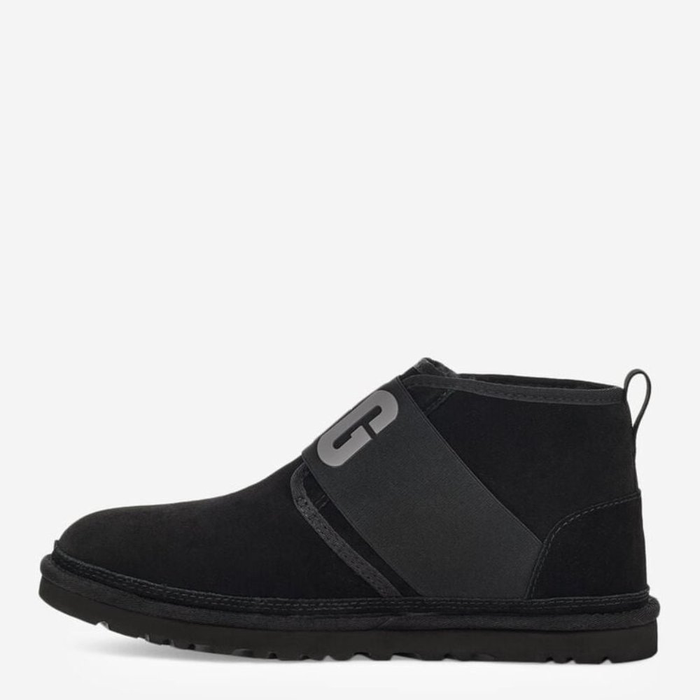UGG Neumel II Graphic Mens Suede Chukka Boots Black UGG 1119392 BLK NEW Size 11 - Picture 5 of 8